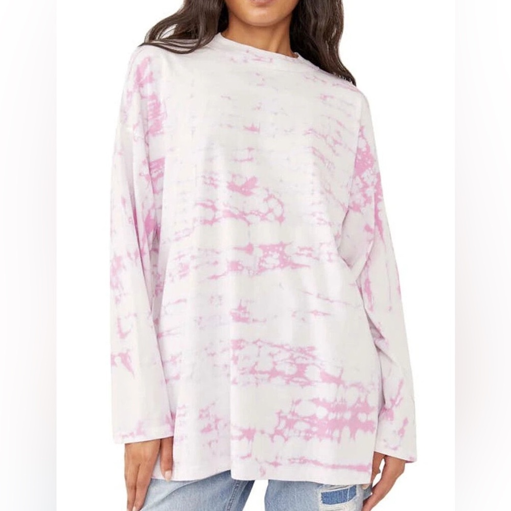 Free People NWOT - size M - Pink Tie-Dye Women's Top